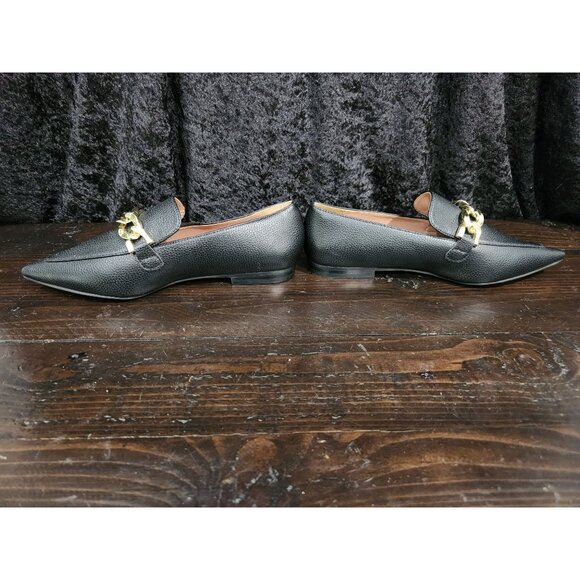 NEW Linea Paolo Mabel Black Pointed Toe Loafers/Sz. 4M - Picture 2 of 9